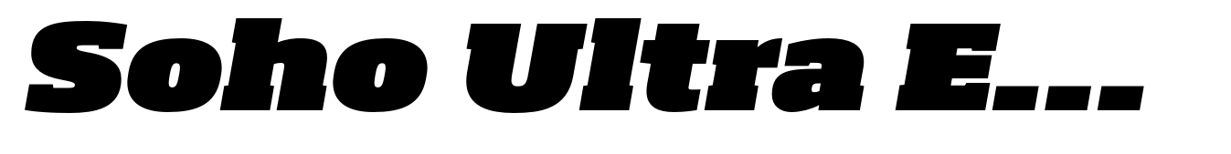 Soho Ultra Extended Italic